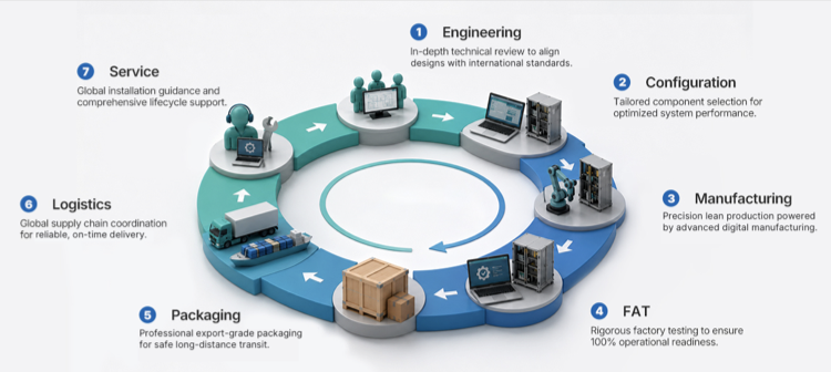 End-to-End Support from Engineering Review to International Delivery